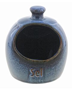 Oldenhof 1821 zoutbox ø 16 cm aardewerk azuurblauw