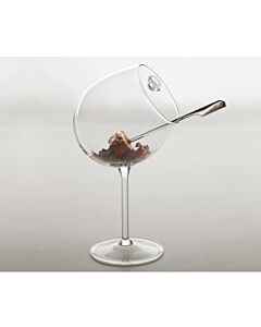 100% Chef Bourgogne scheef wijnglas zonder oor 350 ml glas