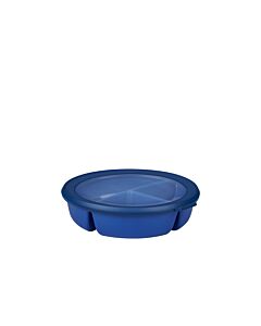 Mepal Cirqula Bento Bowl 3-vaks kunststof vivid blue