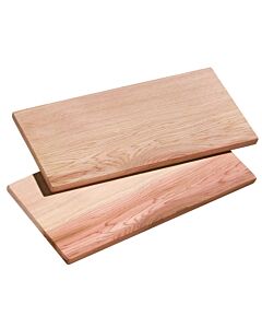 Küchenprofi grillplank rechthoek 35 cm cederhout 2 stuks