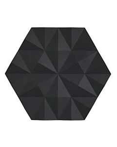 Zone Denmark Trivet Facet onderzetter 16 x 14 cm silicone zwart