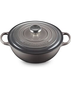 Le Creuset wok-braadpan 4,9 liter ø 28 cm gietijzer Flint