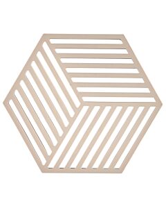 Zone Denmark Hexagon onderzetter 16 x 14 cm silicone woestijnkleur