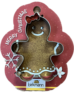 Birkmann Kerst Gingerwoman uitsteekvorm 8 cm rvs