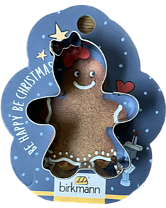 Birkmann Kerst Gingerwoman mini-uitsteekvorm 6 cm rvs