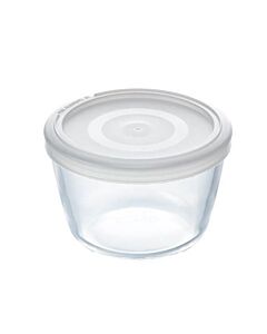 Pyrex Cook & Freeze ronde schaal met deksel 1,1 liter glas