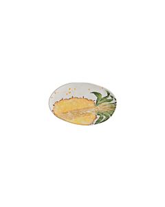 1821 Italiaans servies ovale schaal ø 32 x 21 cm aardewerk Pineapple