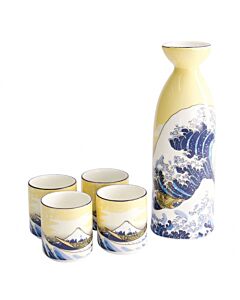 Tokyo Design Kawaii Hokusai Sake Giftset M