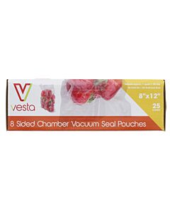 Vesta vacuümzakken 8-zijdig  20,3 x 30,5 x 5,5 cm 25 stuks