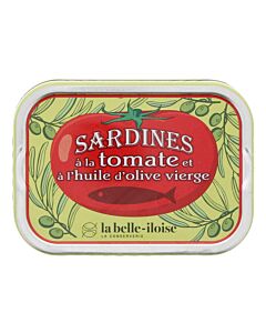 La Belle-Iloise Sardines in olijfolie met tomaat 115 gram