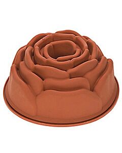 Silikomart tulband roos ø 22 cm silicone bruin