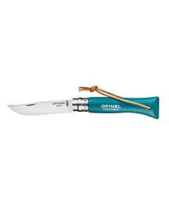Opinel zakmes No. 06 7 cm rvs turquoise