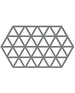 Zone Denmark Triangles onderzetter 24 x 14 cm silicone donkergrijs