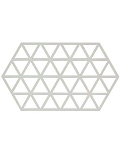 Zone Denmark Triangles onderzetter 24 x 14 cm silicone lichtgrijs