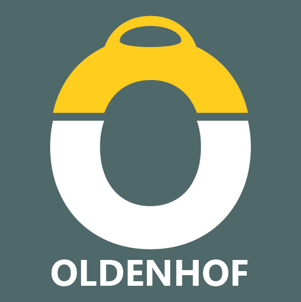 Oldenhof spuitzak 35 cm nylon wit