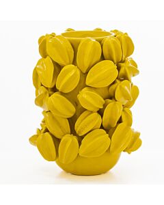 Vazen Atelier Sterfruit vaas ø 28 x h 36 cm keramiek geel