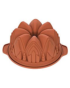 Silikomart tulband kathedraal ø 22 cm silicone bruin