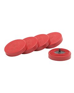 Tre Spade Takaje vacuümzegels kunststof rood 5 stuks