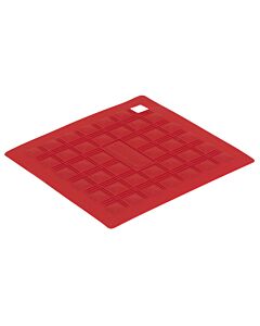 Silikomart pannenlap vierkant 18 cm silicone rood