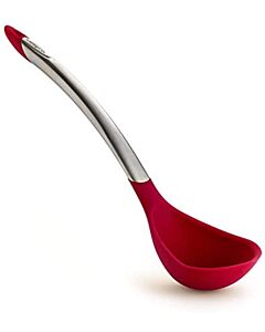 Cuisipro soep- of sauslepel 31 cm silicone rood