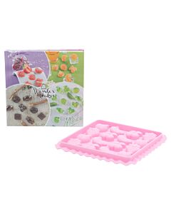 Silikomart Easy Candy Tutti Frutti bakvorm silicone roze 2-delig