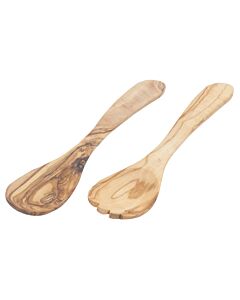 Bowls and Dishes Pure Olive Wood slacouvert 4-tand 25 cm olijfhout