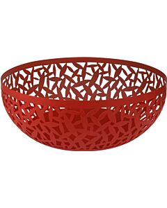 Alessi Cactus! fruitschaal rond ø 29 cm rvs rood
