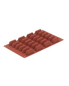 Silikomart bakvorm 24 choco giandula vormen 5 x 1,8 cm silicone bruin