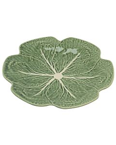 Bordallo koolblad bord ø 26,5 cm aardewerk groen