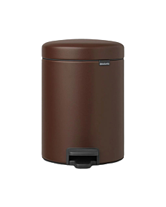Brabantia Newicon pedaalemmer 5 liter Mineral Cosy brown