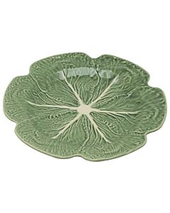 Oldenhof koolblad bord ø 30,5 cm aardewerk groen