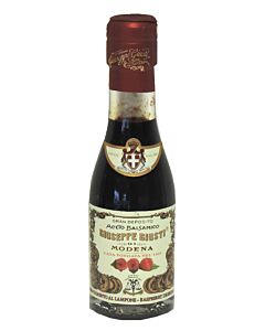 Giuseppe Giusti balsamico-azijn met framboos 12 jaar 100 ml in champagnefles