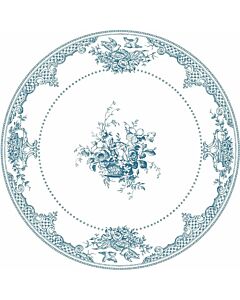 Gien Les Dépareillées-bleu Fleurs dinerbord ø 27,4 cm keramiek blauw