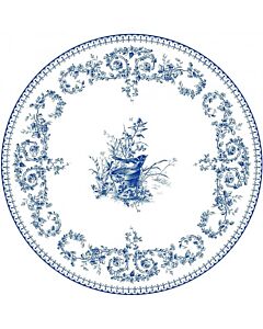 Gien Les Dépareillées-bleu Oiseau dinerbord ø 27,4 cm keramiek blauw