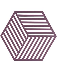 Zone Denmark Hexagon onderzetter 16 x 14 cm silicone paars