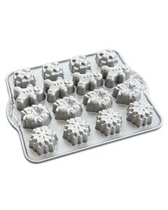 Nordic Ware Holiday Teacakes bakvorm 16 stuks aluminium grijs