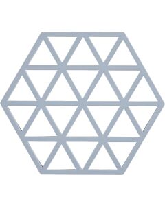  Zone Denmark Triangles onderzetter 16 x 14 cm silicone babyblauw