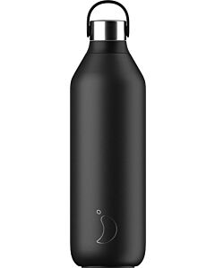 Chilly's Bottle waterfles 1 liter rvs Abyss Black