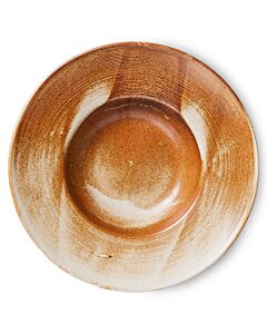 HK Living Chef Ceramics ACE7137 pastabord ø 28,5 cm aardewerk Rustic Cream/Brown 