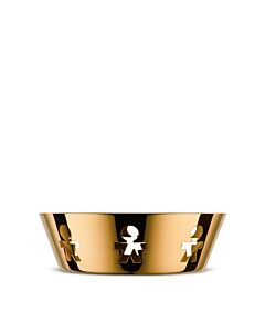 Alessi Girotondo Limited Edition schaal laag 18 cm goud