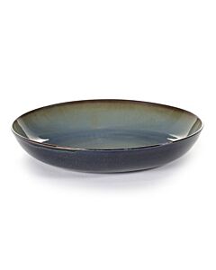 Serax Terres de Rêves pastabord ø 23,5 cm h 4,5 cm stoneware smokey blue/dark blue