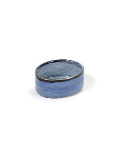 Serax Terres de Rêves kom ovaal 6 cm h 2 cm stoneware blue