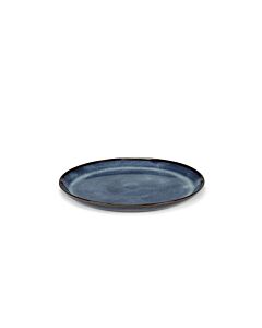 Serax Pure bord met hoge rand M ø 23,5 cm keramiek Dark Blue Glazed