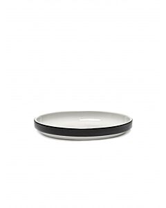 Serax Passe-Partout bord laag ø 18 cm h 2,5 cm porselein glanzend zwart 