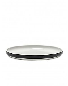Serax Passe-Partout bord laag ø 26 cm h 2,5 cm porselein glanzend zwart
