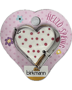 Birkmann Pasen uitsteekvorm hart 4,2 cm rvs