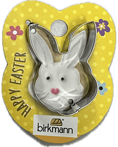 Birkmann Pasen uitsteekvorm kop konijn 5 cm rvs
