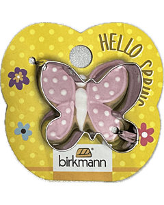 Birkmann Pasen uitsteekvorm vlinder 4 cm rvs