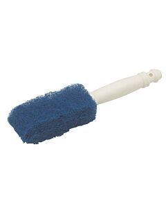 Brushtech reinigingsborstel potten 24 cm kunststof blauw