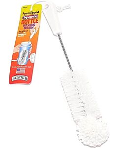 Brushtech reinigingsborstel voor sportflesjes / bidons kunststof wit